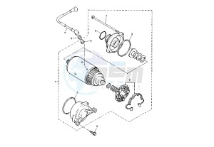 XJR 1300 drawing STARTING MOTOR