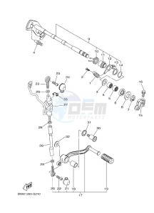 MTN1000 MT-10 (B67D) drawing SHIFT SHAFT