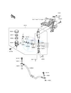 Z800 ZR800CGF UF (UK FA) XX (EU ME A(FRICA) drawing Rear Master Cylinder