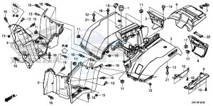 TRX420FA5F TRX420F Europe Direct - (ED) drawing REAR FENDER