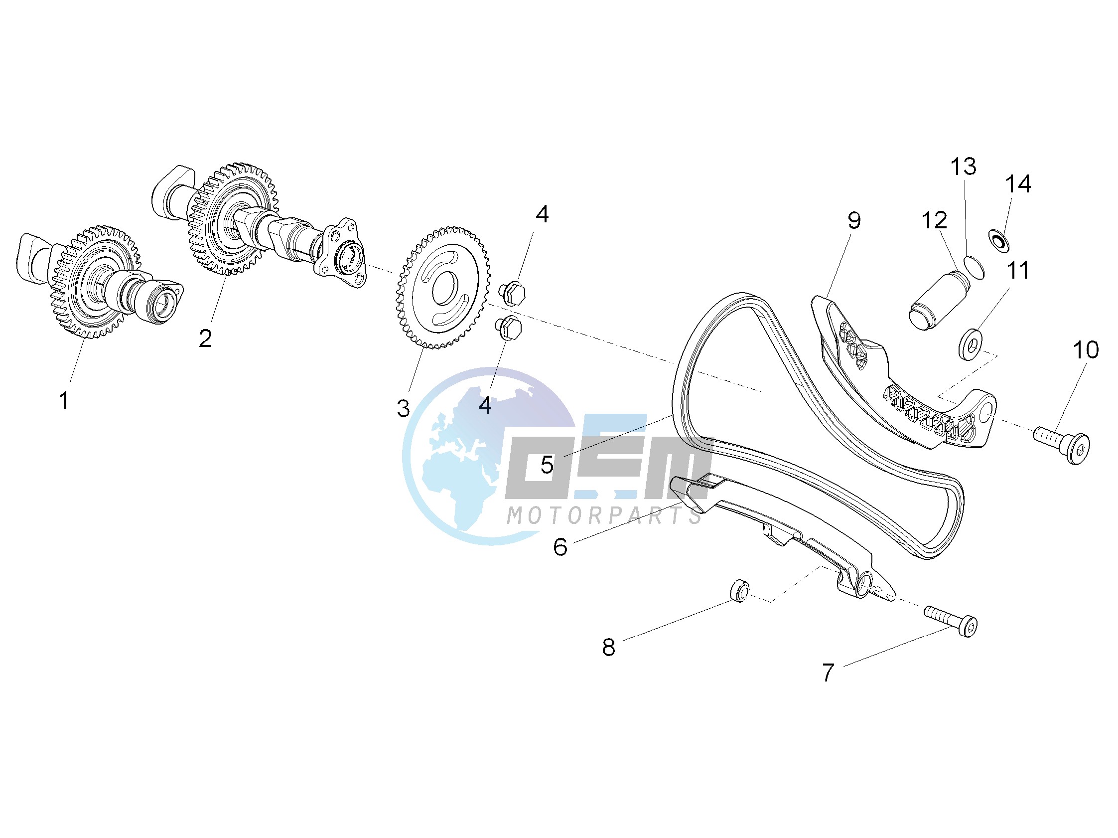 Front cylinder timing system