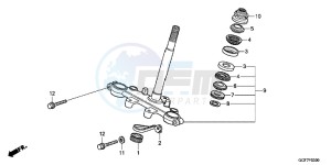 CRF70FC drawing STEERING STEM