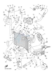 YZF-R6 R6 600 (1JSU 1JSV) drawing RADIATOR & HOSE