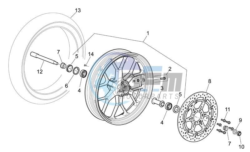 Front wheel I