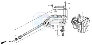 FES125A S-WING drawing THROTTLE BODY