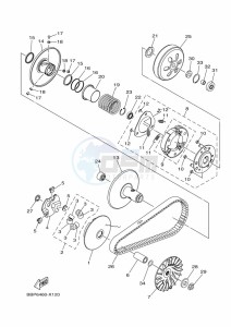 GPD125-A NMAX-125 (BALE) drawing REAR WHEEL