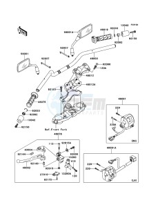 VERSYS KLE650A9F GB XX (EU ME A(FRICA) drawing Handlebar