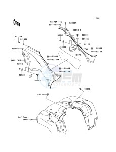 KVF650_4X4 KVF650FCF EU drawing Side Covers