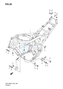 GSF1250 (E2) Bandit drawing FRAME (MODEL K7 K8)