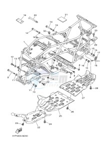 YFM550FWAD YFM5FGPHD GRIZZLY 550 EPS HUNTER (1HSM) drawing FRAME