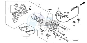 CB600FA39 France - (F / ABS CMF ST 25K) drawing REAR BRAKE CALIPER (CB600FA/FA3)