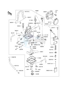 KX 250 M (M1) drawing CARBURETOR