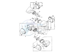 YZF R1 1000 drawing FLASHER LIGHT