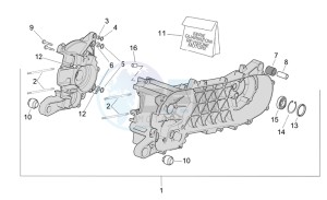 Scarabeo 50 2t e2 (eng. piaggio) drawing Crankcase