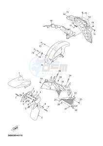 YP250R X-MAX 250 X-MAX 250 (1YS9 1YS9 1YS9) drawing FENDER