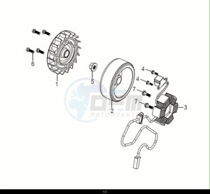 SYMPHONY 50 (XF05W1-IT) (E5) (M1) drawing AC GEN. ASSY