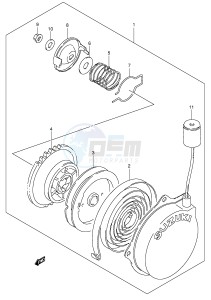 LT80 (P1) drawing RECOIL STARTER (OPT)