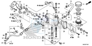 CBR1000RAG CBR1000 - Fireblade ABS Europe Direct - (ED) drawing REAR BRAKE MASTER CYLINDER ( CBR1000RA/ SA)