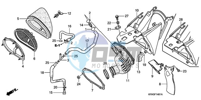 AIR CLEANER (CRF250R6/7/8/9)