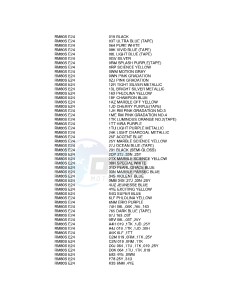 RM80 (E24) drawing * COLOR CHART *