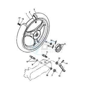 YH WHY 50 drawing REAR WHEEL