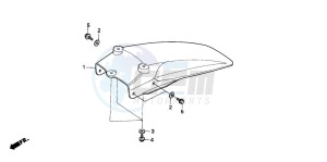 CR80R drawing REAR FENDER