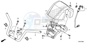 TRX420FA2F TRX420 Europe Direct - (ED) drawing HANDLE PIPE