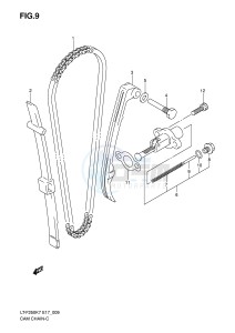 LT-F250 (E17) drawing CAM CHAIN