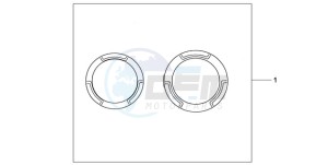 CB600FA9 France - (F / ABS CMF) drawing CRANCASE RING SET