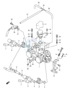 AN650 (E2) Burgman drawing THROTTLE BODY