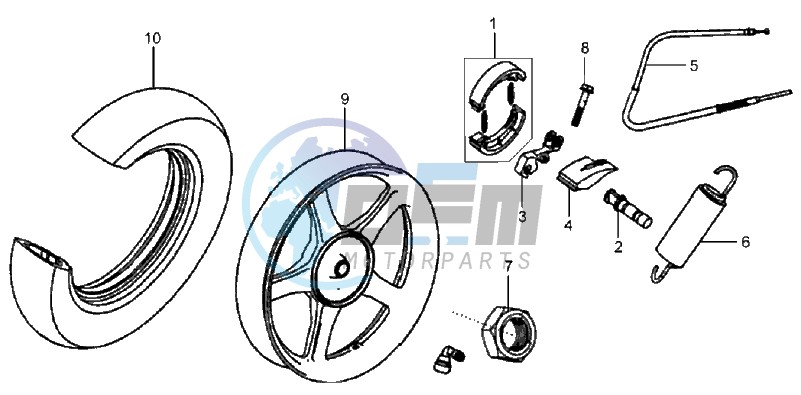 REAR WHEEL / REAR FORK