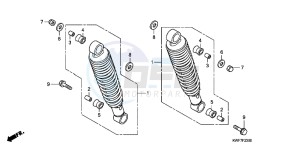 CBF125MD CBF125M UK - (E) drawing REAR CUSHION