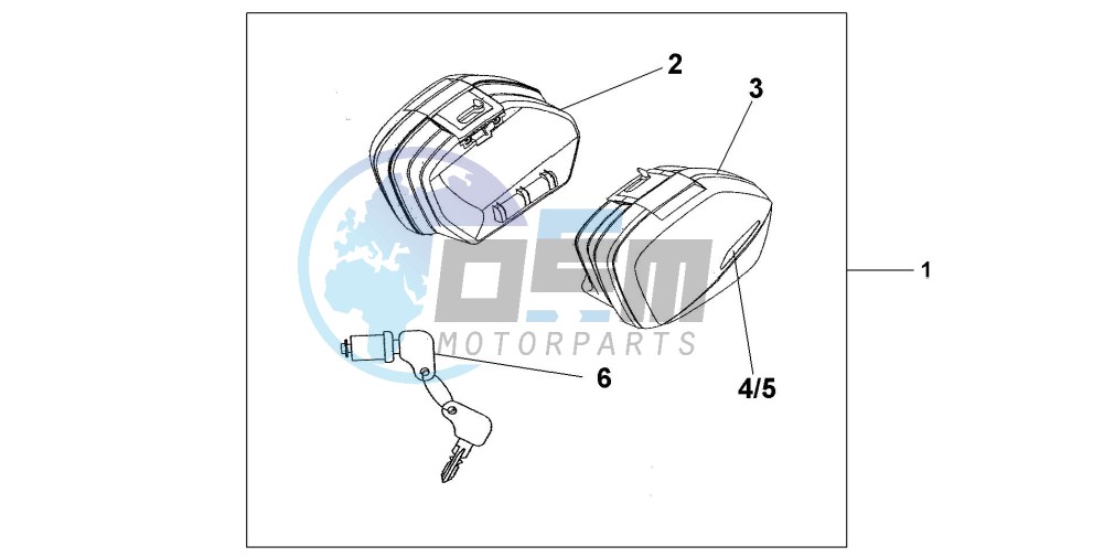 STANDARD PANNIER SET - NORTH POLE BLUE MET