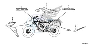 CRF250LAH CRF250LA ED drawing MARK/ STRIPE (CRF250L/ LA)