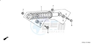 CRF50FB CRF50F ED drawing REAR CUSHION