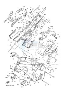 YZF-R1 998 R1 (1KBJ 1KBK) drawing FRAME