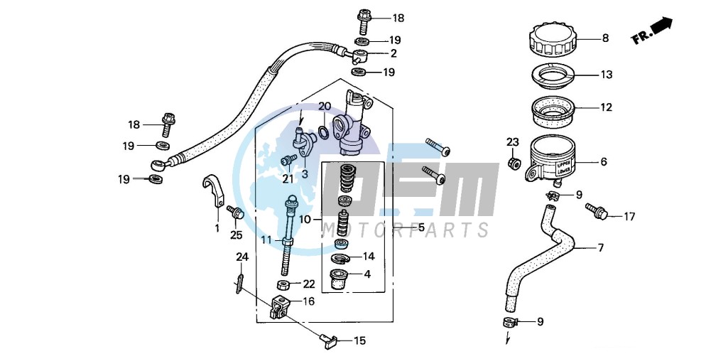 REAR BRAKE MASTER CYLINDER