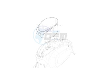 PRIMAVERA 50 4T-3VS E4 (EMEA) drawing Helmet housing - Undersaddle