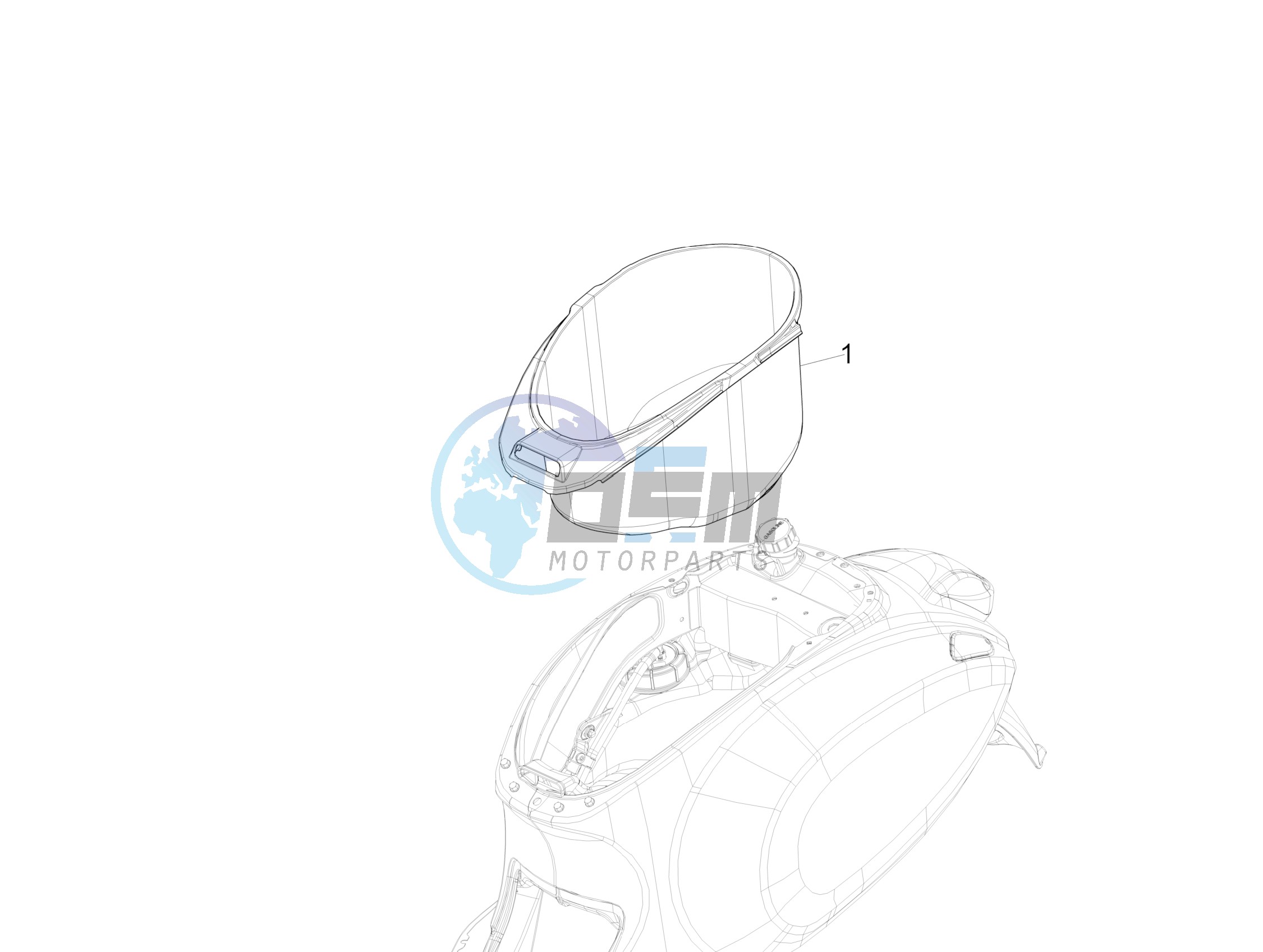 Helmet housing - Undersaddle