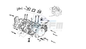 SENDA R X-RACE - 50 CC 2T EU2 drawing CRANKCASE - COVER