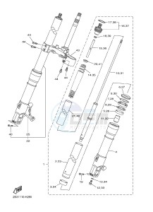 VMX17 VMAX17 1700 (2CE9 2CEA 2CEB) drawing FRONT FORK