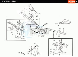 RS-SPORT-WHITE 50 drawing HANDLEBAR - CONTROLS