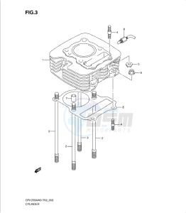 DR125SML0 drawing CYLINDER