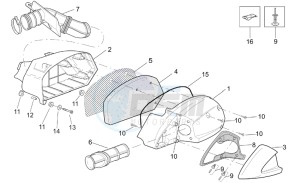 Leonardo 250-300 (eng. Minarelli) drawing Air box