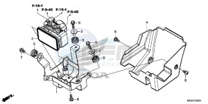 CB500FAF CB500F UK - (E) drawing ABS MODULATOR