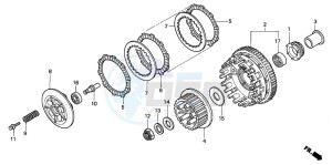 CBR600F drawing CLUTCH