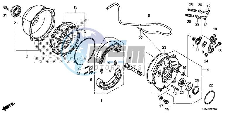 REAR BRAKE PANEL