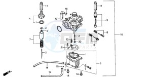 PK50M drawing CARBURETOR