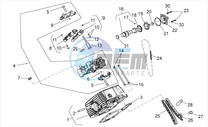 RH cylinder timing system