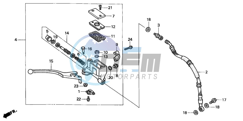 FR. BRAKE MASTER CYLINDER